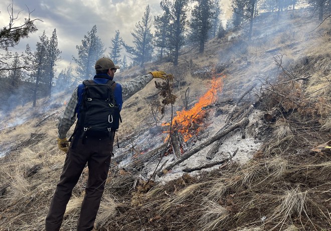 Pile Burning at Land Trust Preserves This Winter