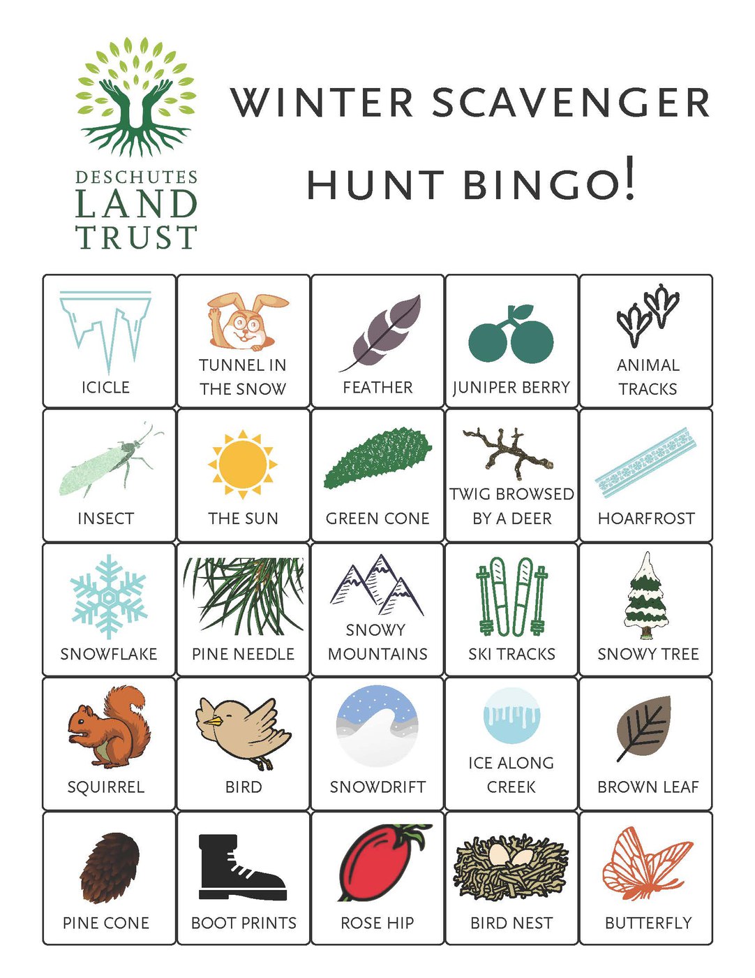 A Winter Scavenger Hunt — Deschutes Land Trust